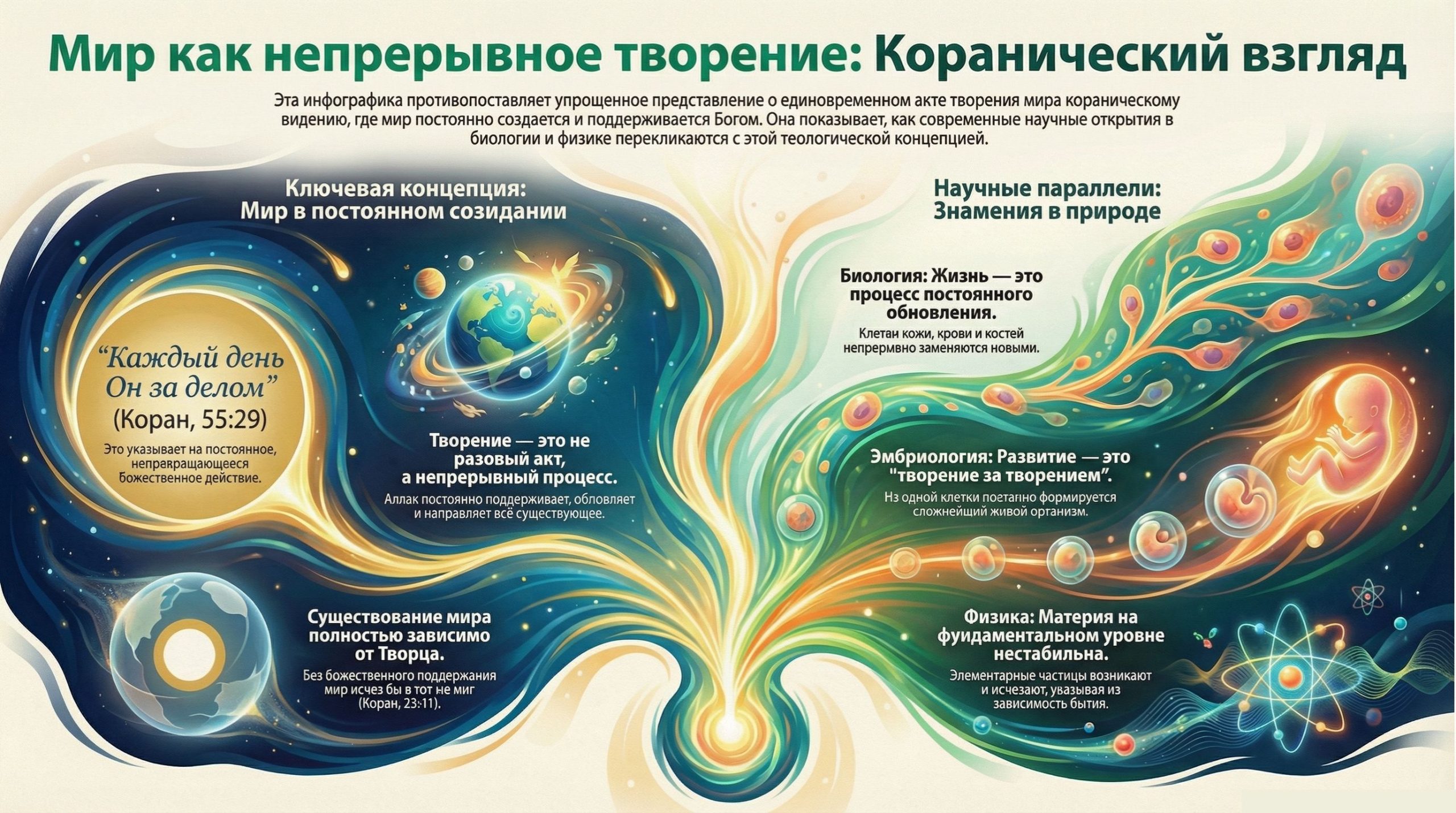 Мир как непрерывное творение: кораническое понимание постоянного Божественного действия