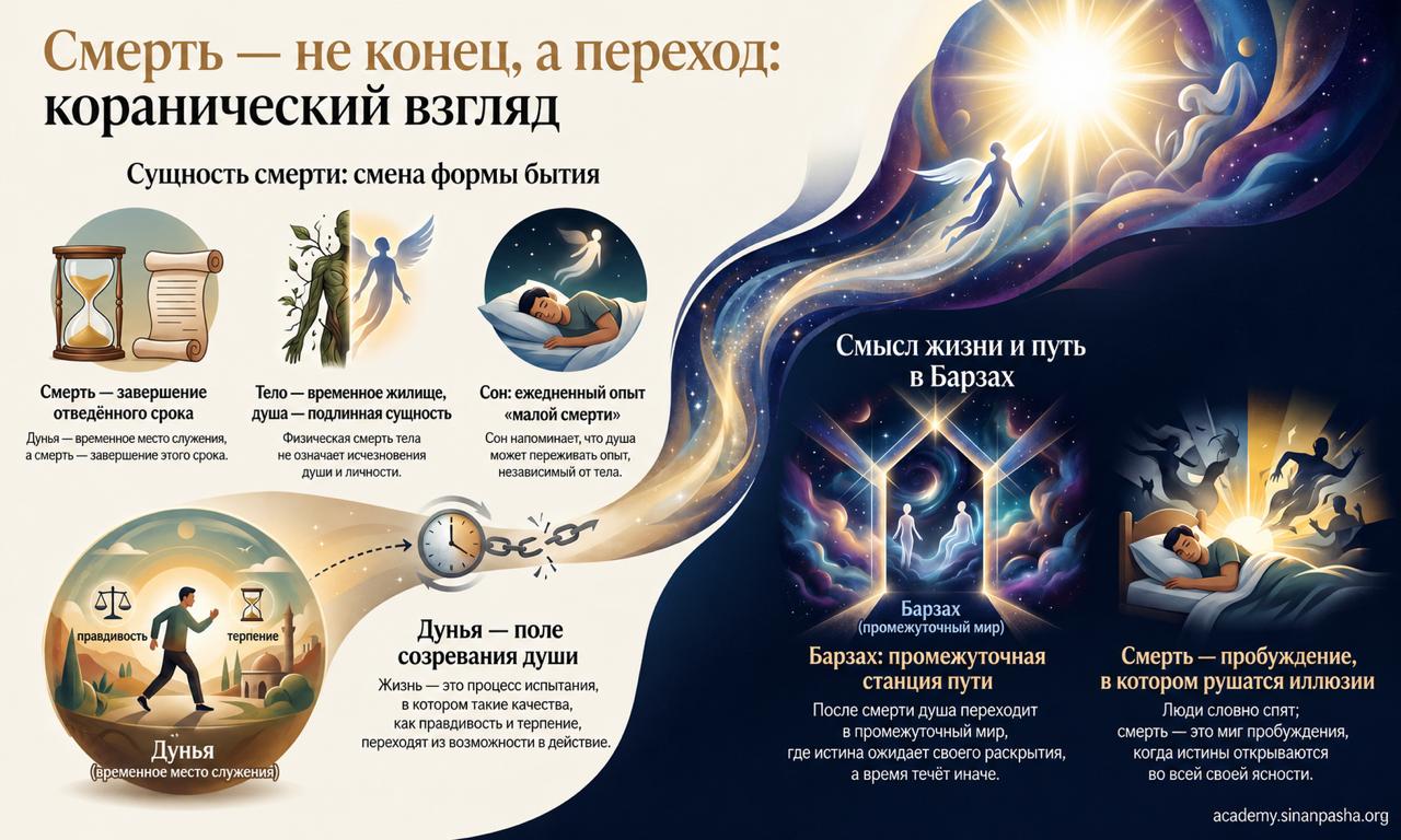 Смерть как переход, а не исчезновение: коранический взгляд на человеческую судьбу
