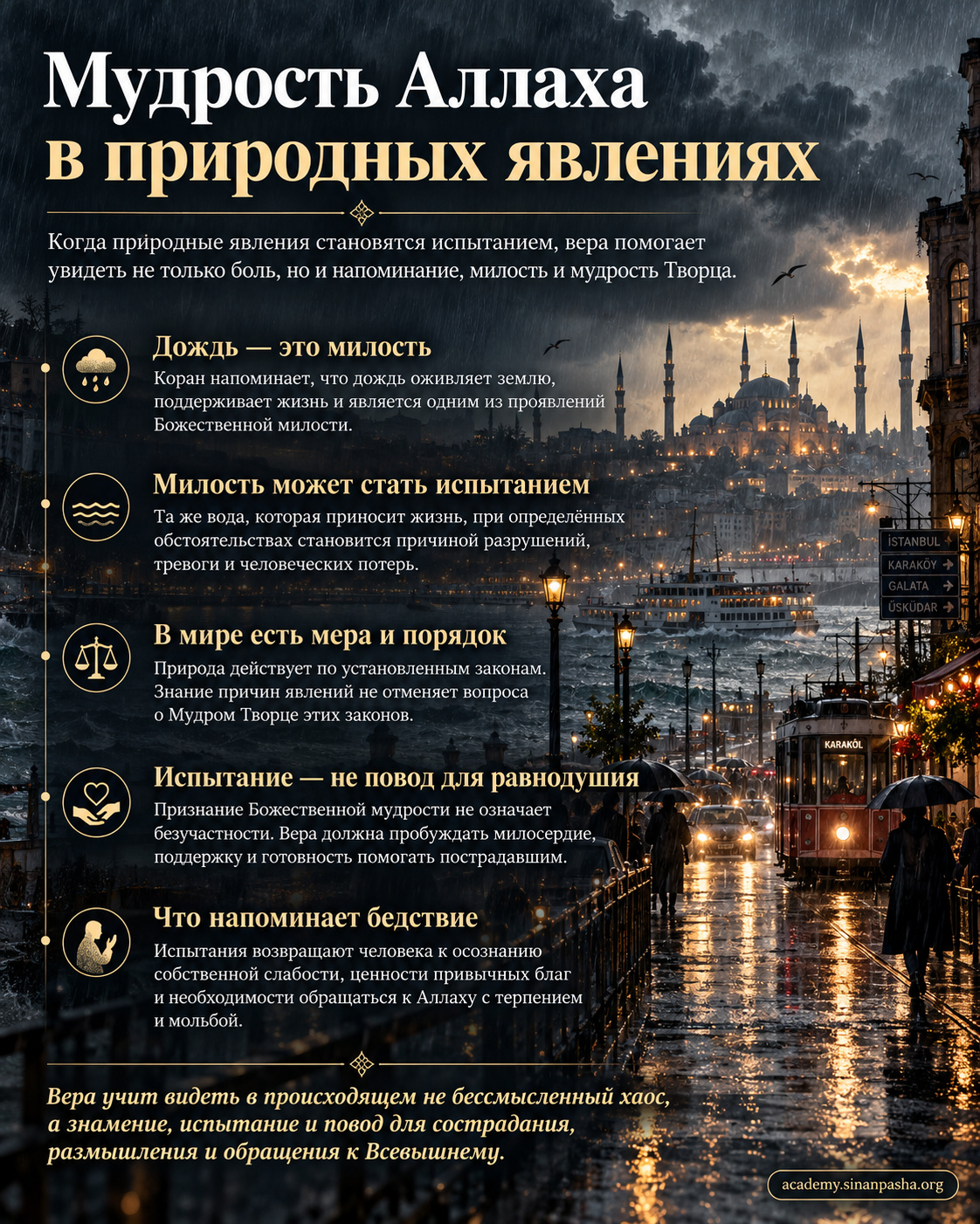 Когда милость становится испытанием: как понимать мудрость Аллаха в природных явлениях